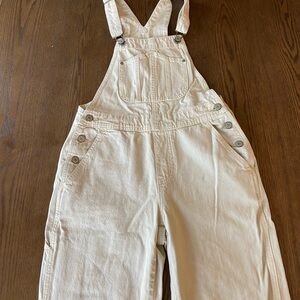 Old Navy Women's Light Tan Denim Overalls
